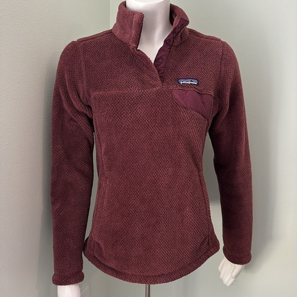 Patagonia Retool Snap T Pullover Deep Plum Light Balsamic Small - Picture 6 of 10
